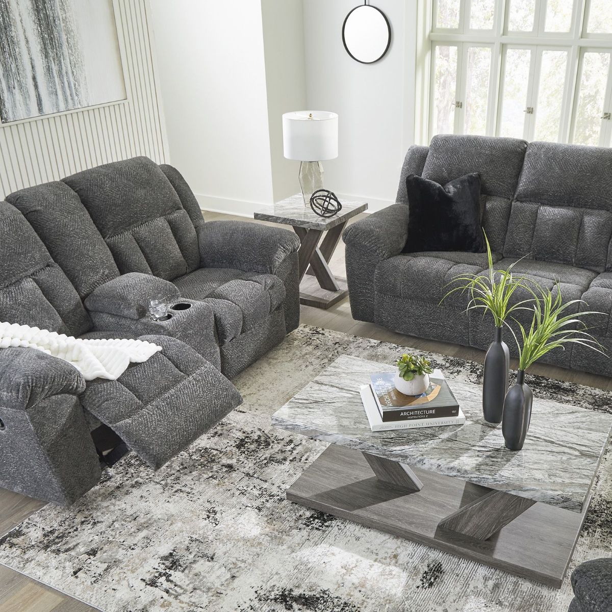 Picture of Frohn Graphite Recliner Loveseat