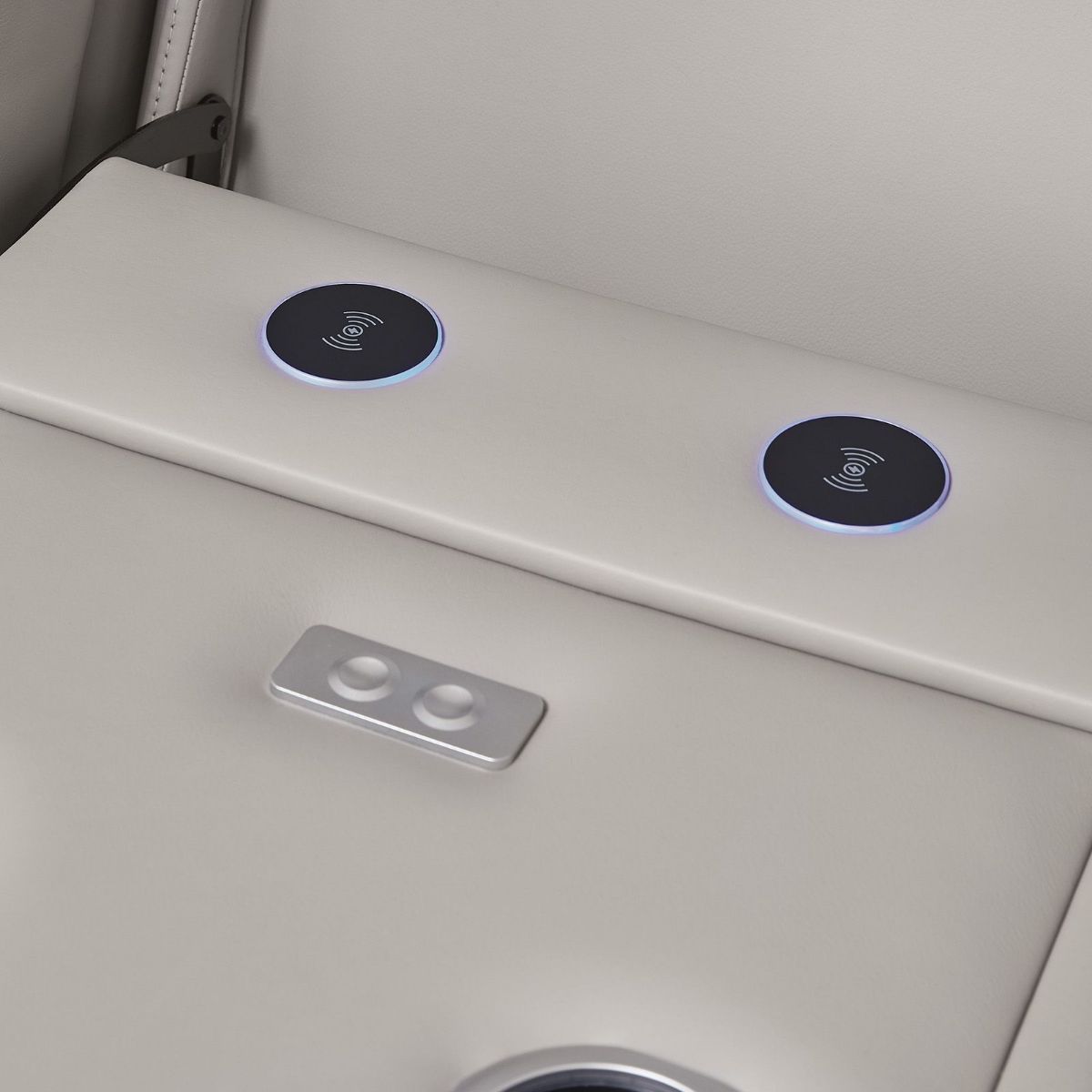 Picture of Boyington Gray Leather Power Recliner Loveseat