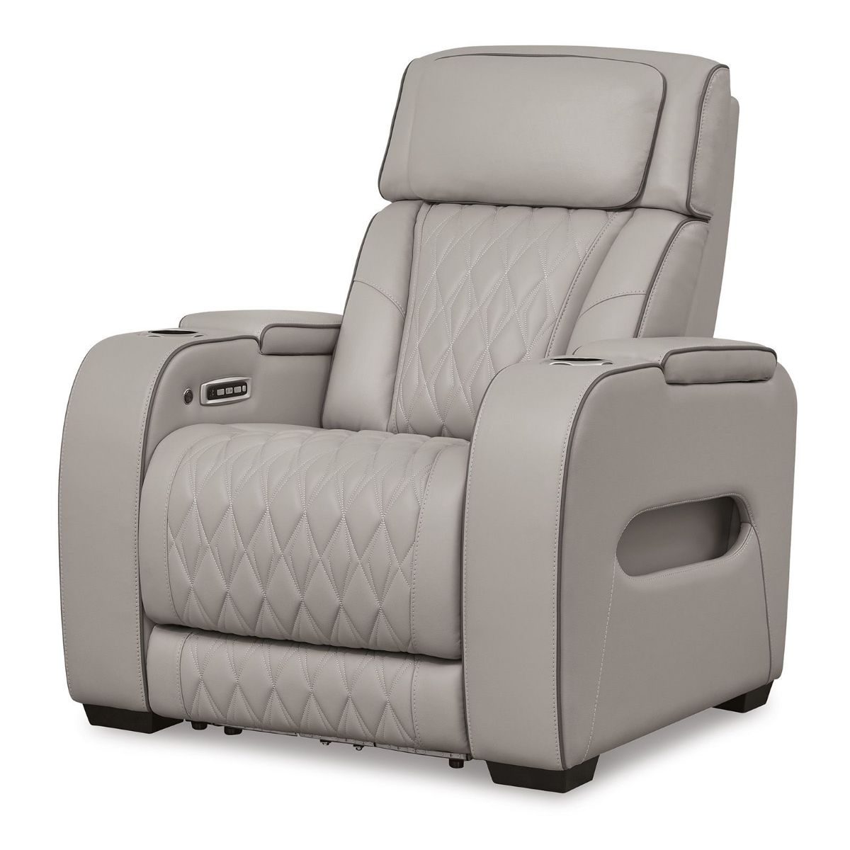 Picture of Boyington Gray Leather Power Recliner