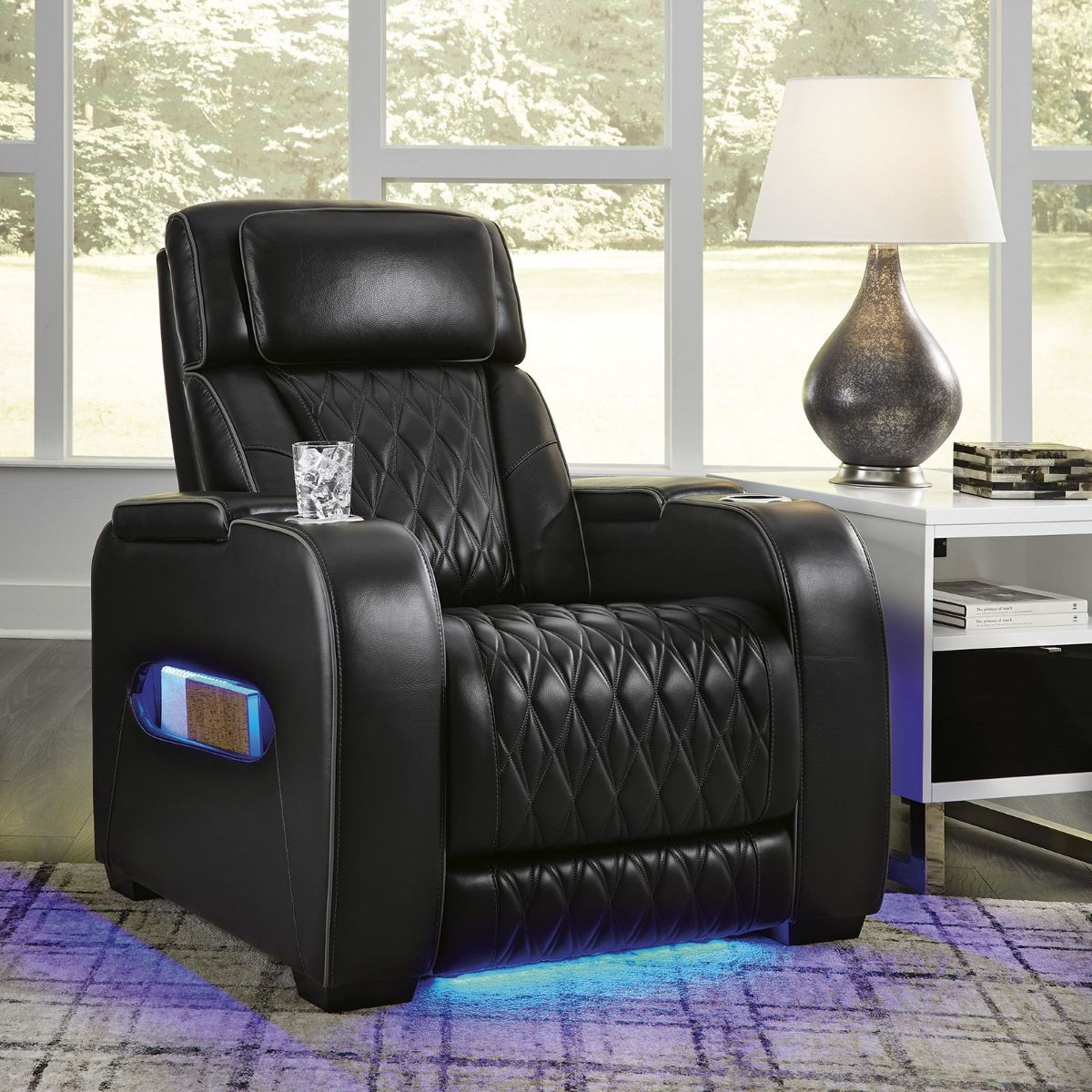 Picture of Boyington Black Leather Power Recliner