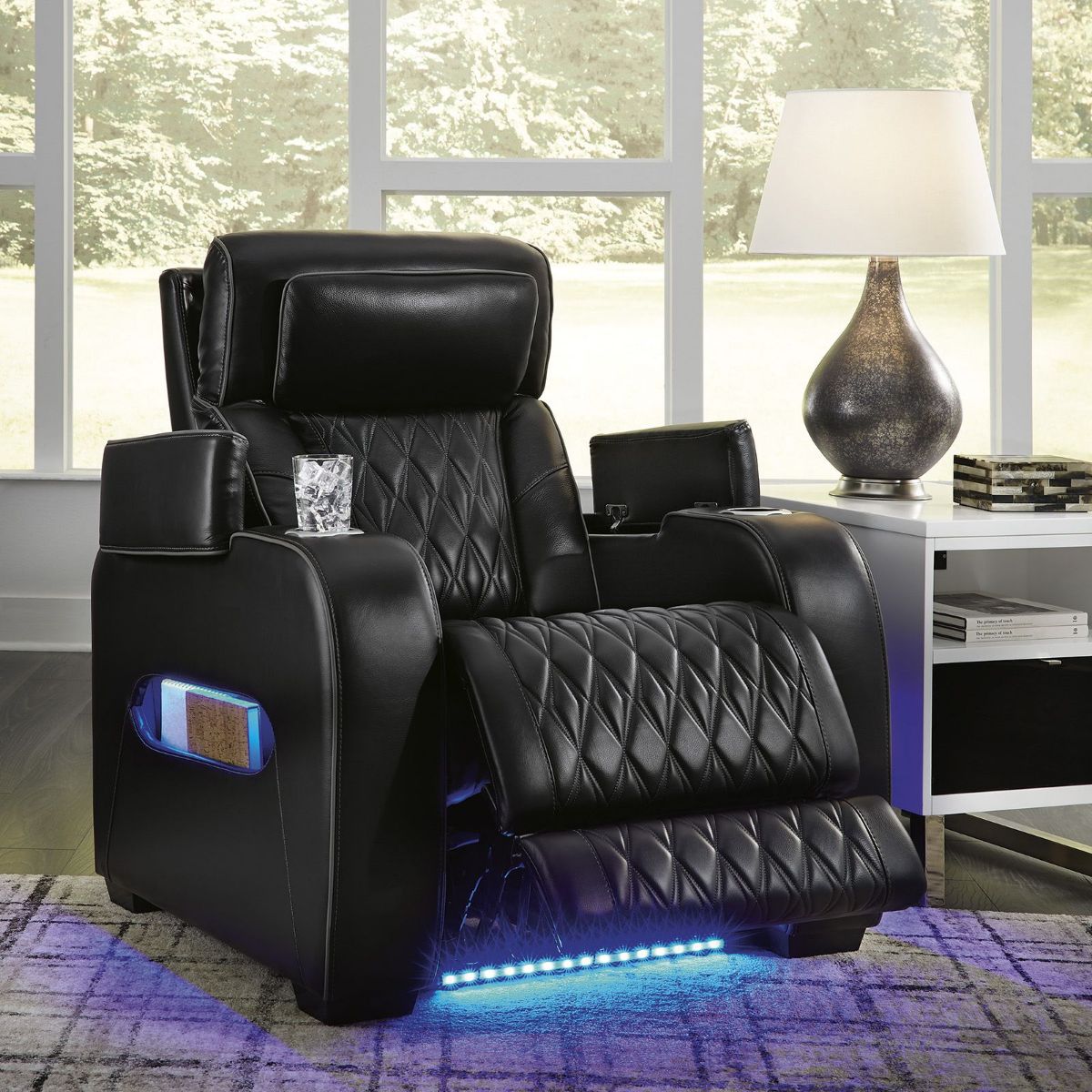 Picture of Boyington Black Leather Power Recliner