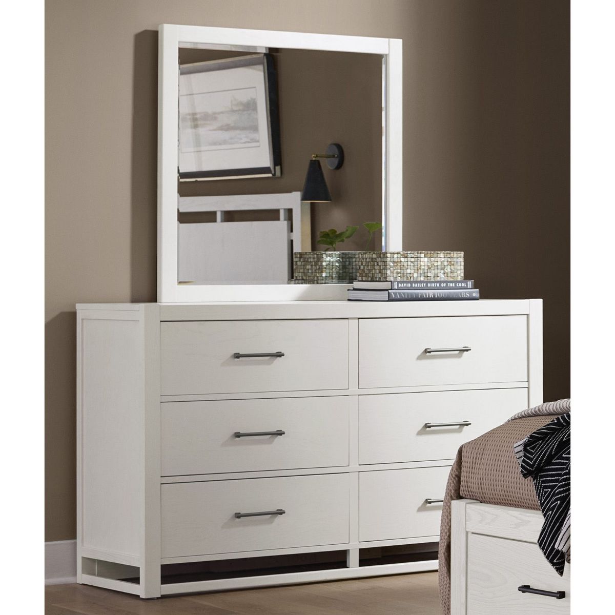 Picture of Lodge & Loft Soft White 3-Piece Queen Bedroom Group