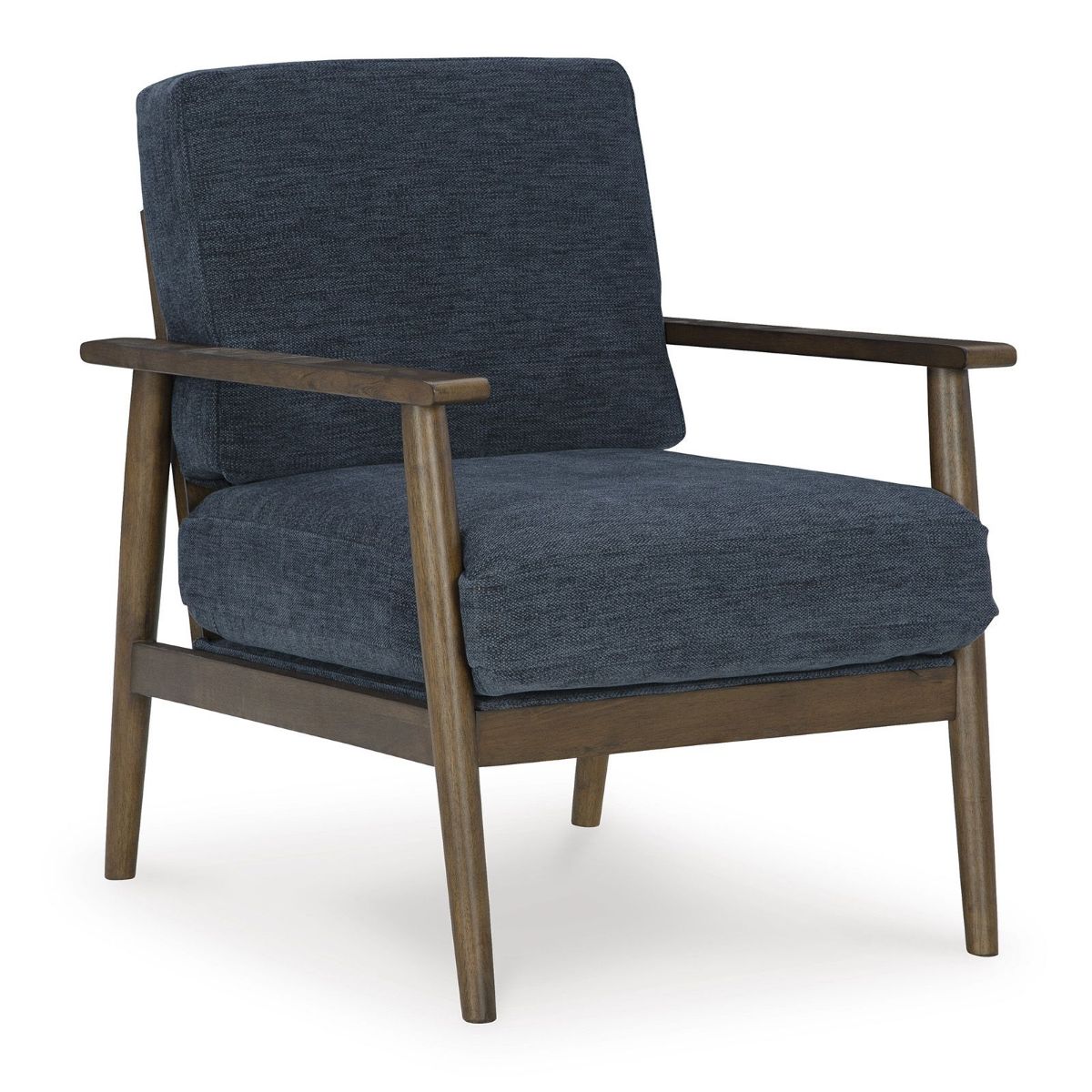 Picture of Bixler Navy Showood Accent Chair