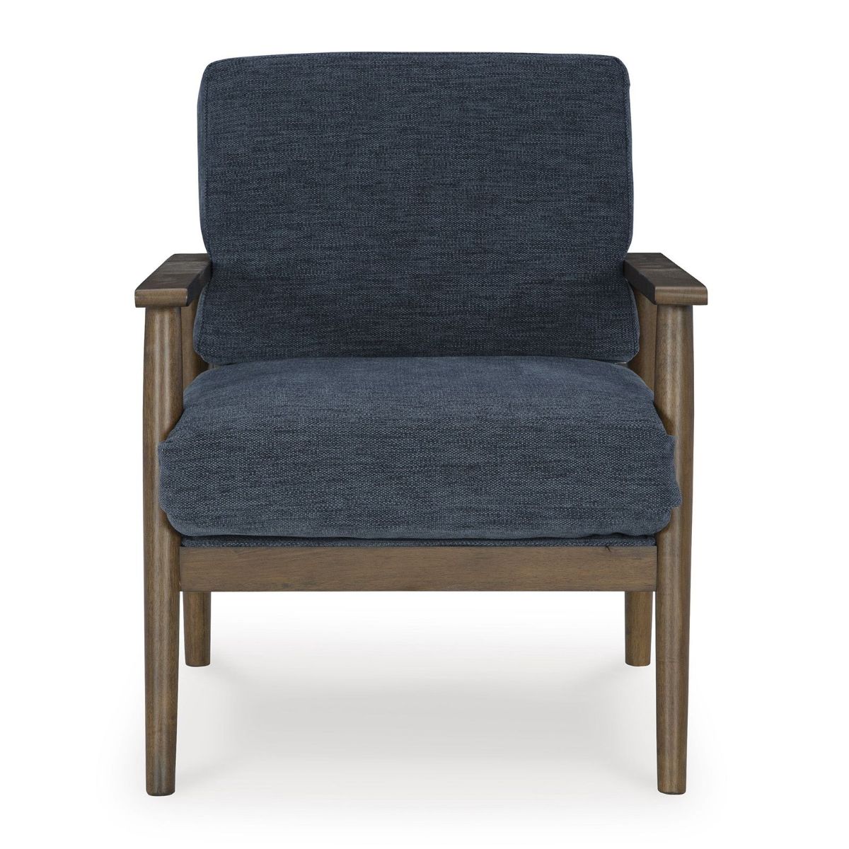 Picture of Bixler Navy Showood Accent Chair