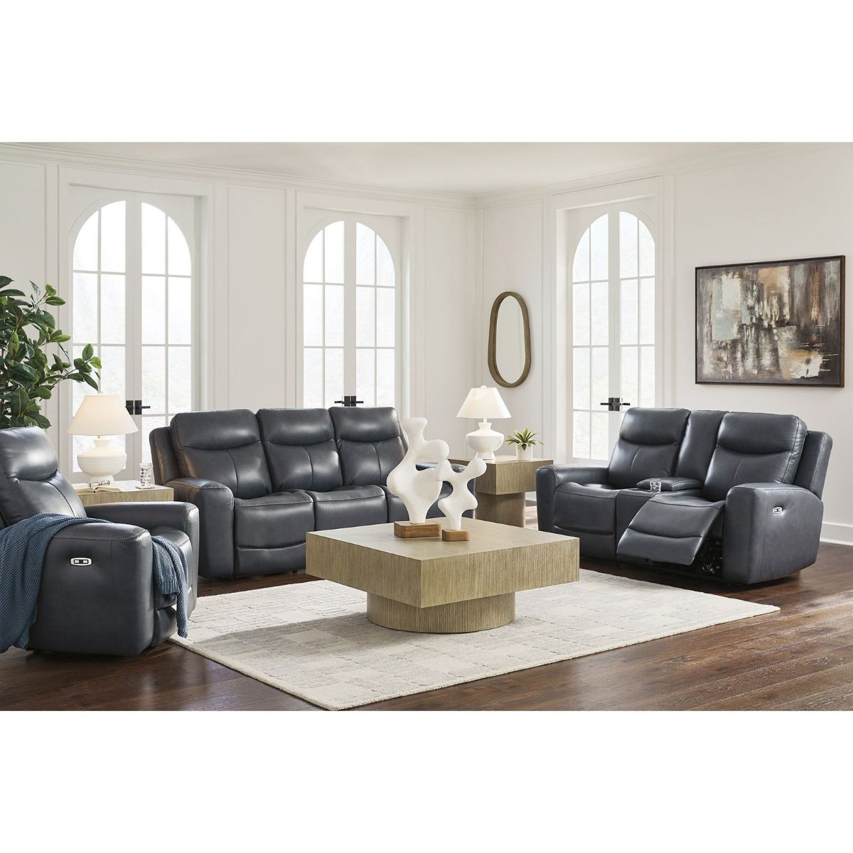 Picture of Next Move Admiral Leather Power Recliner Sofa