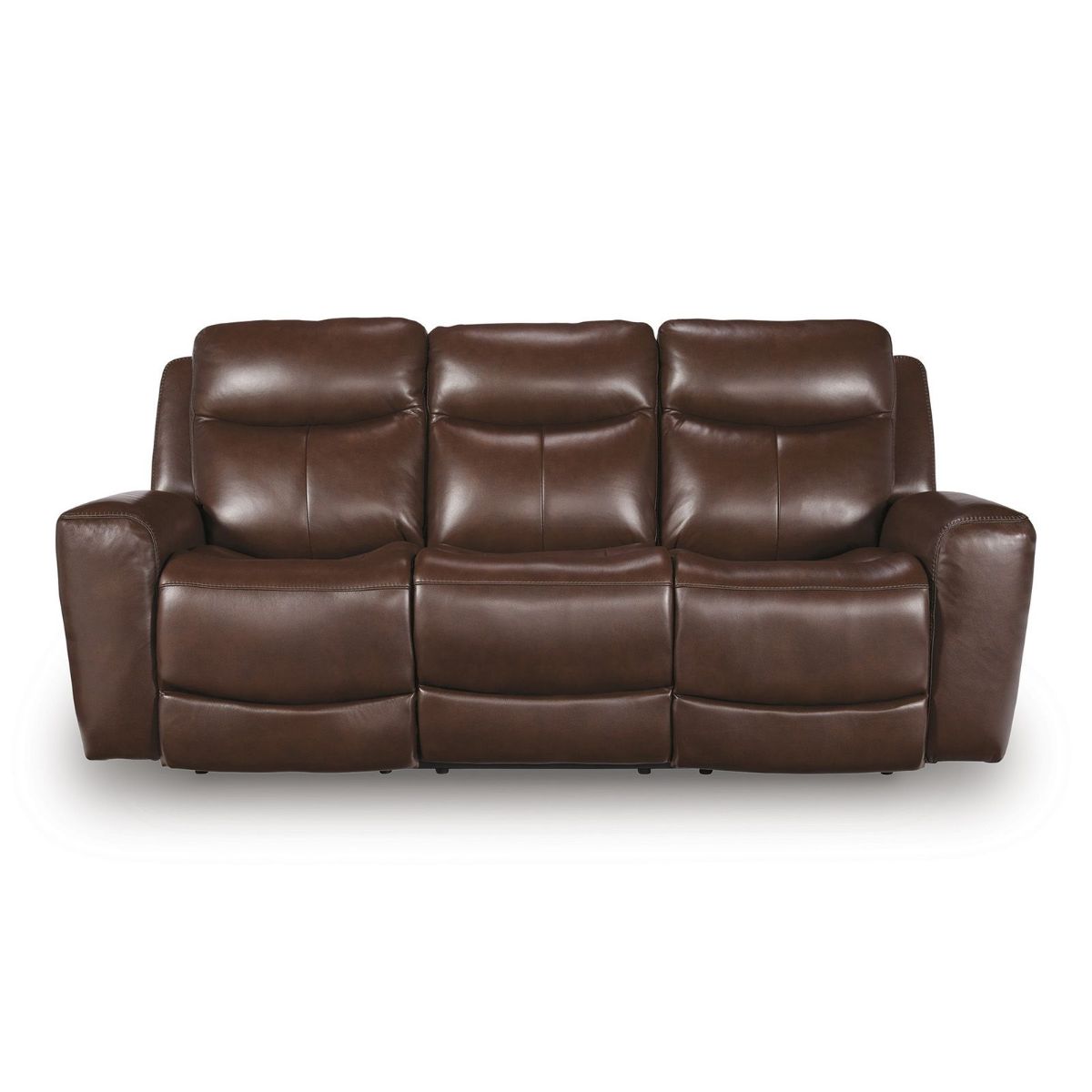 Picture of Next Move Mahogany Leather Power Recliner Sofa