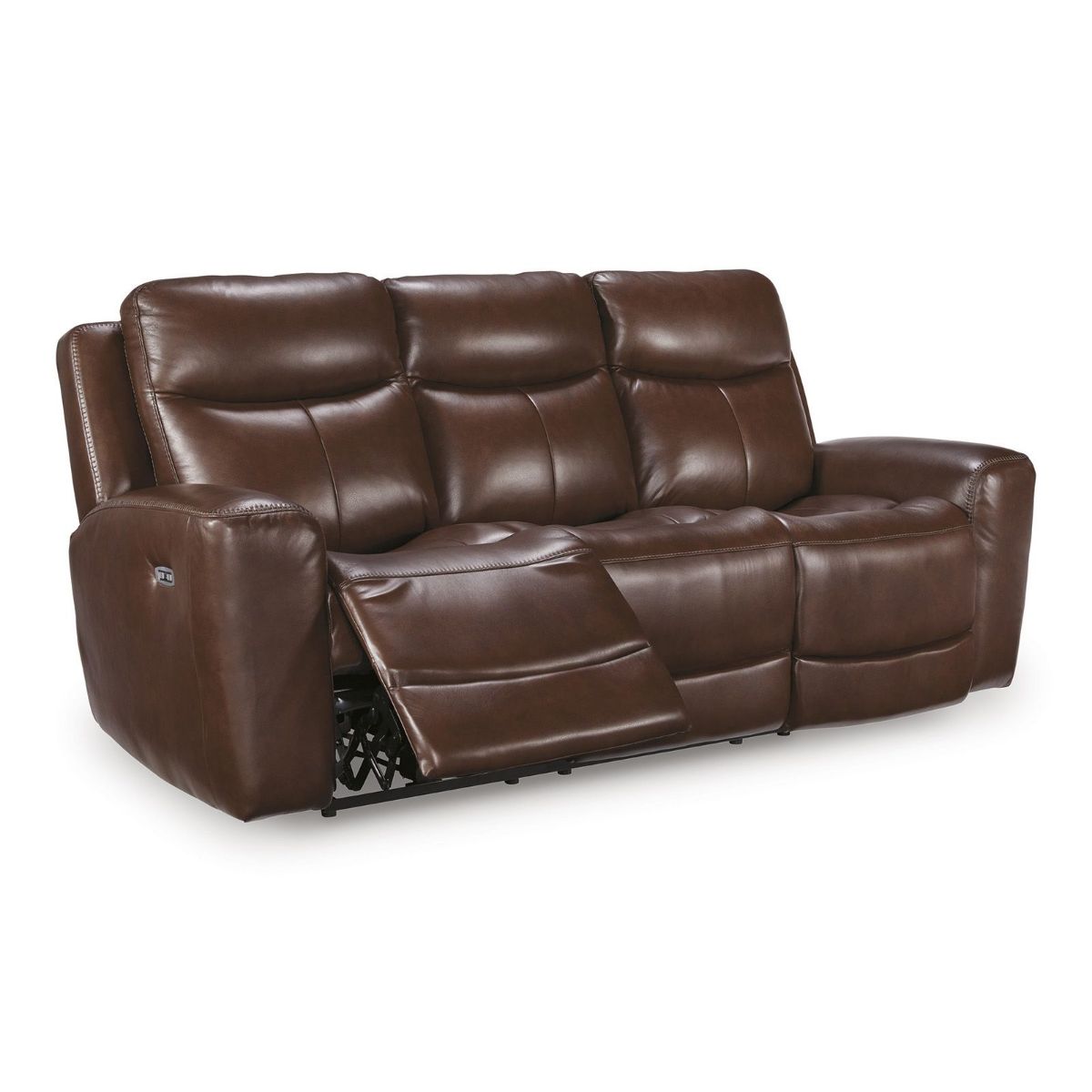 Picture of Next Move Mahogany Leather Power Recliner Sofa