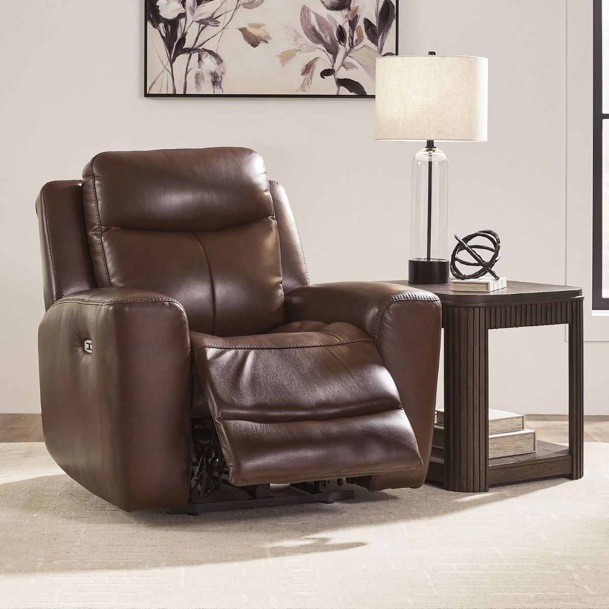 Picture of Next Move Mahogany Leather Power Recliner