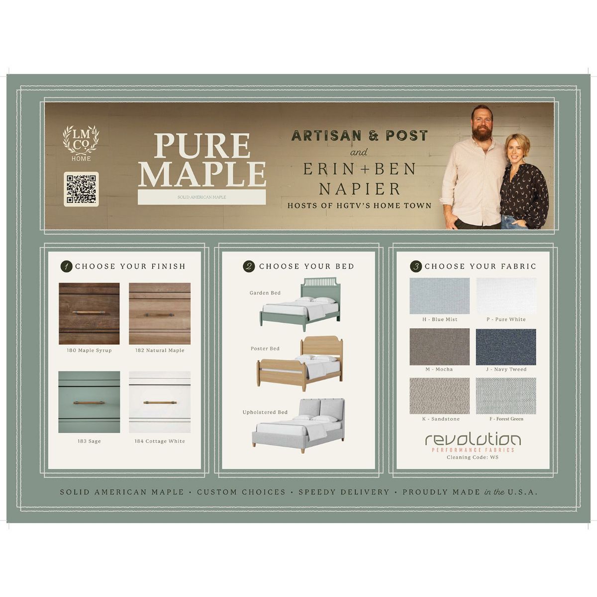 Picture of Pure Maple White Queen Garden Bed