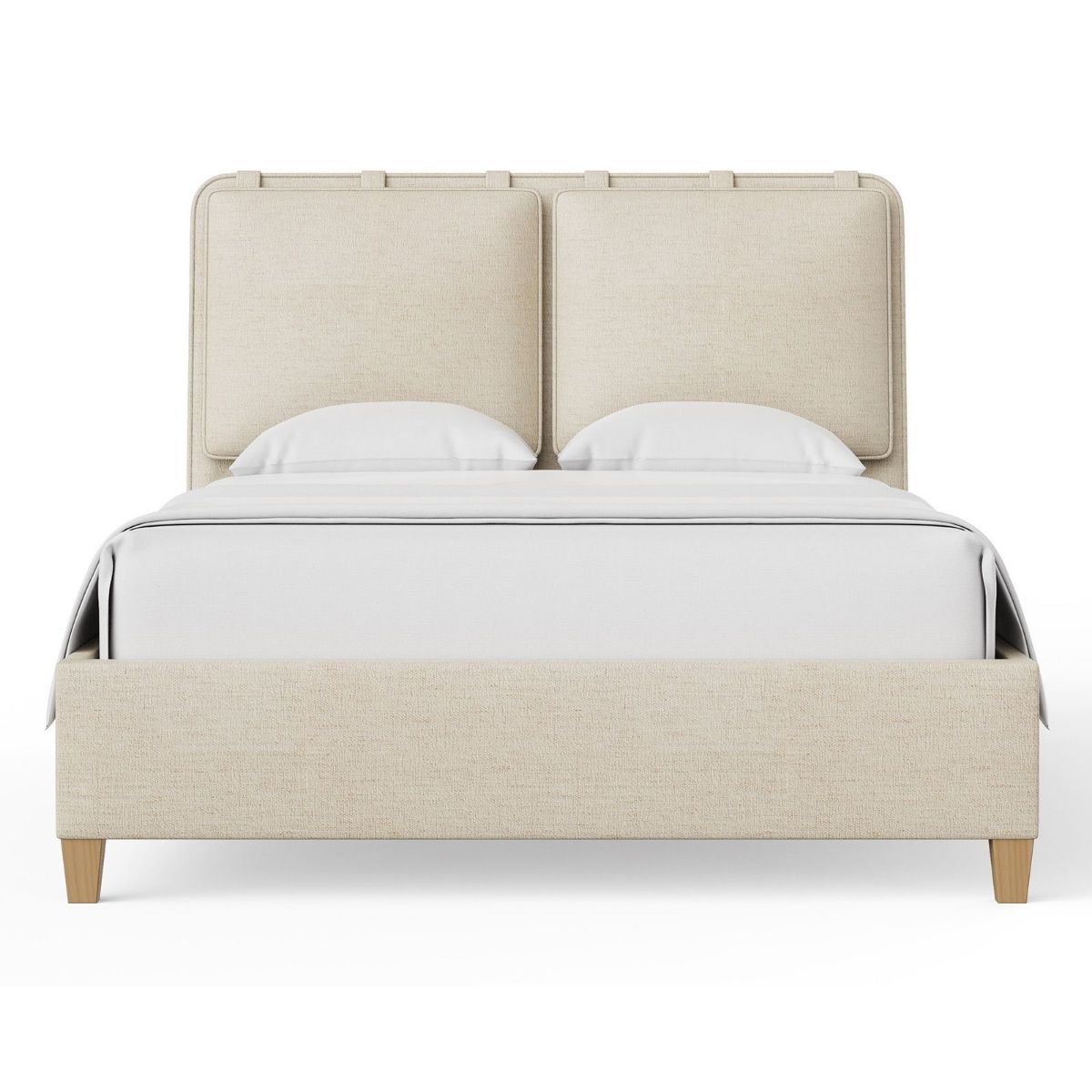 Picture of Pure Maple Sandstone Upholstered Queen Bed