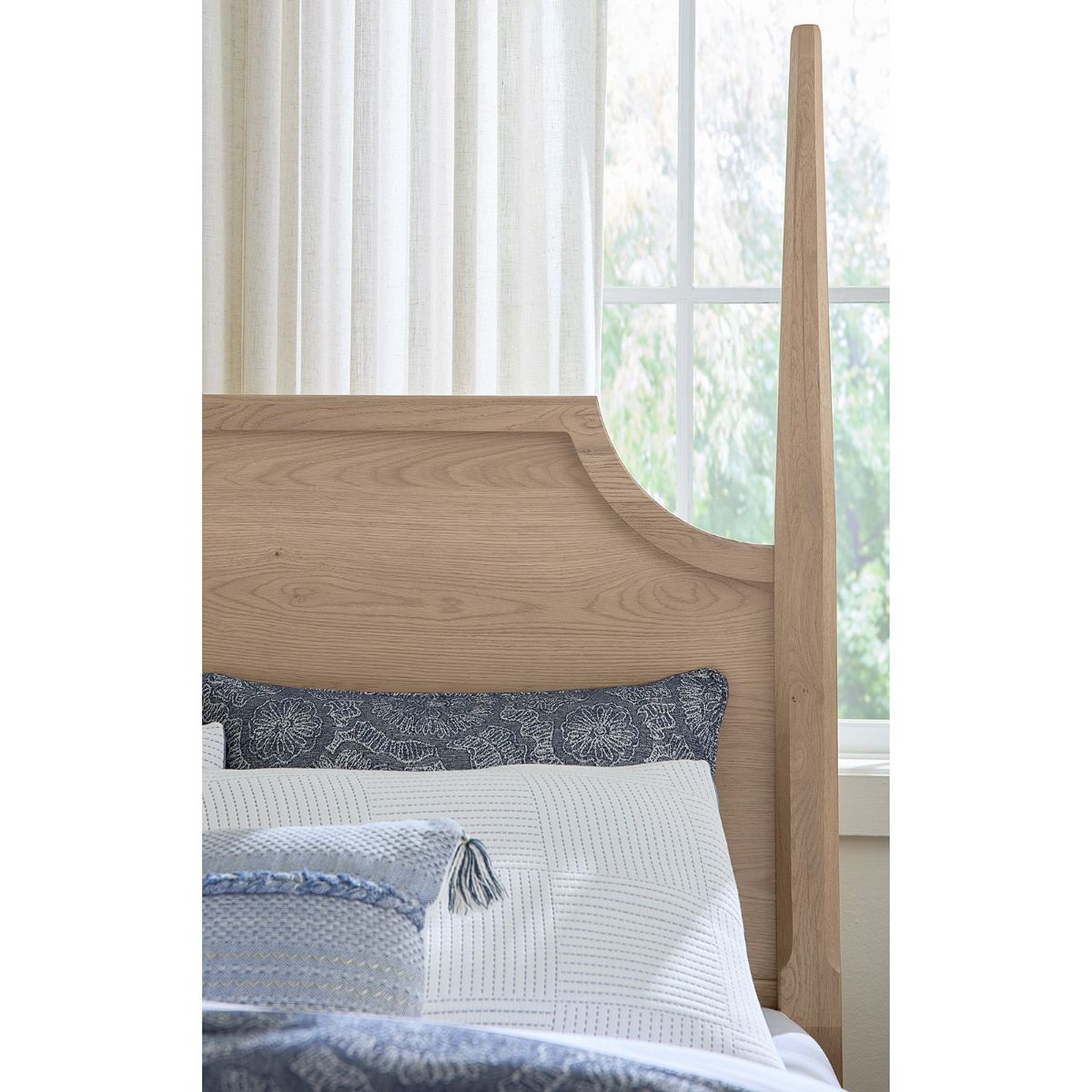Picture of Tide & Timber Clear Oak Twin Pencil Post Bed