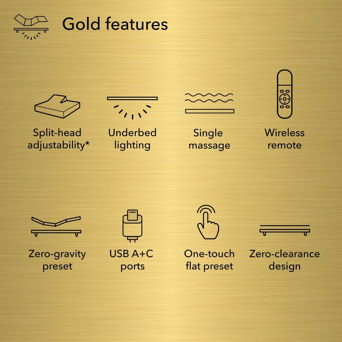 Picture of Full baselogic Gold Adjustable Base