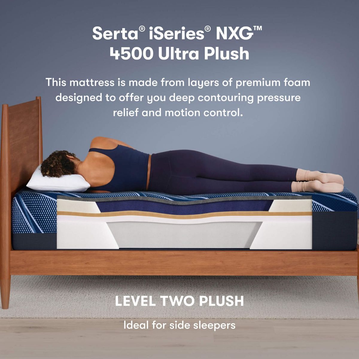Picture of Twin XL iSeries NXG 4500 Ultra Plush Foam Mattress