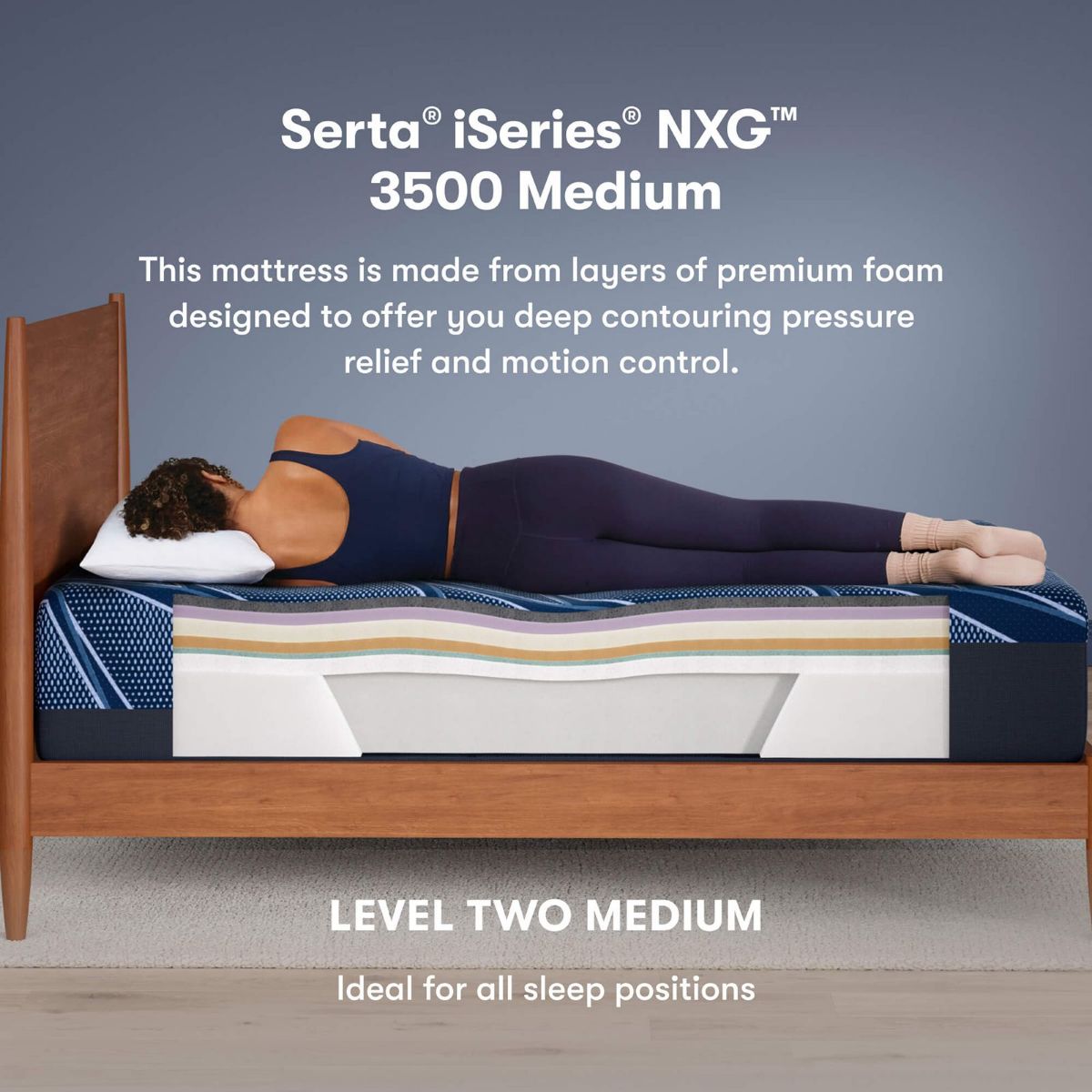 Picture of Full iSeries NXG 3500 Medium Foam Mattress