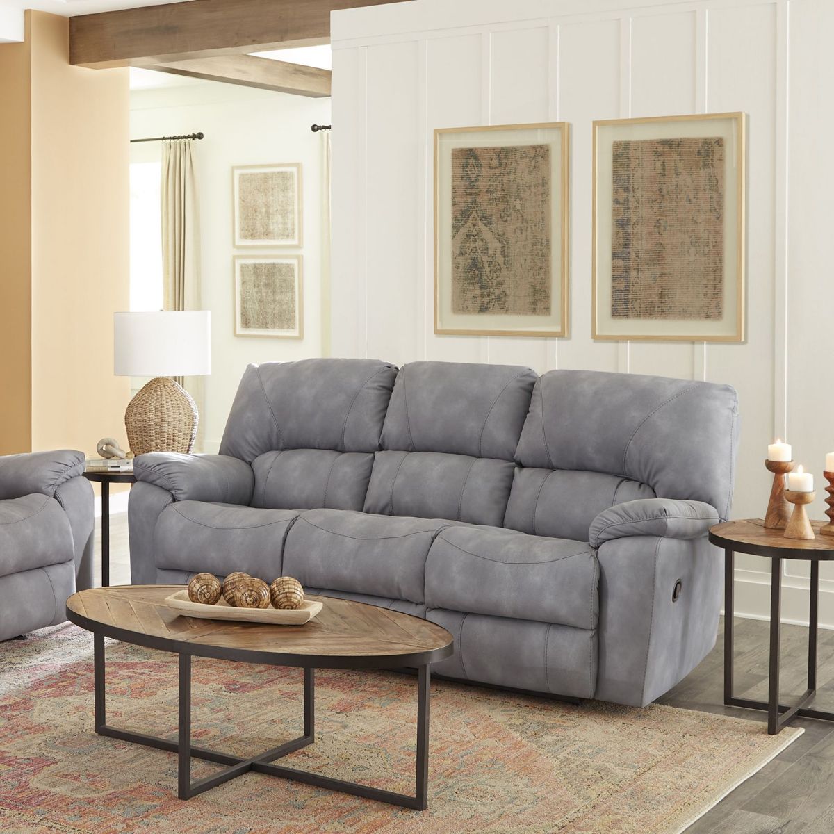 Picture of Rhino Gray Recliner Sofa