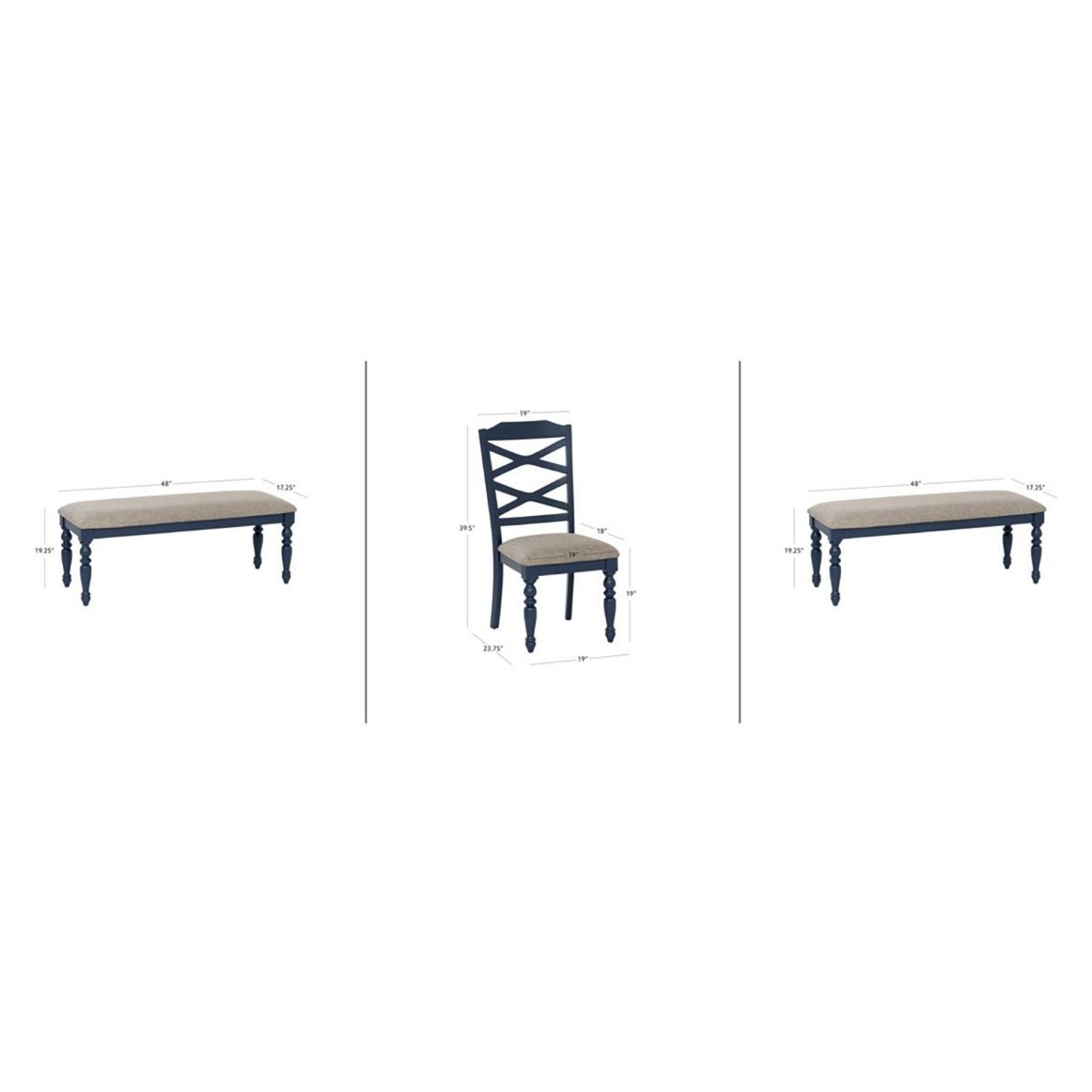 Picture of Trimble Navy 6-Piece Dining Set