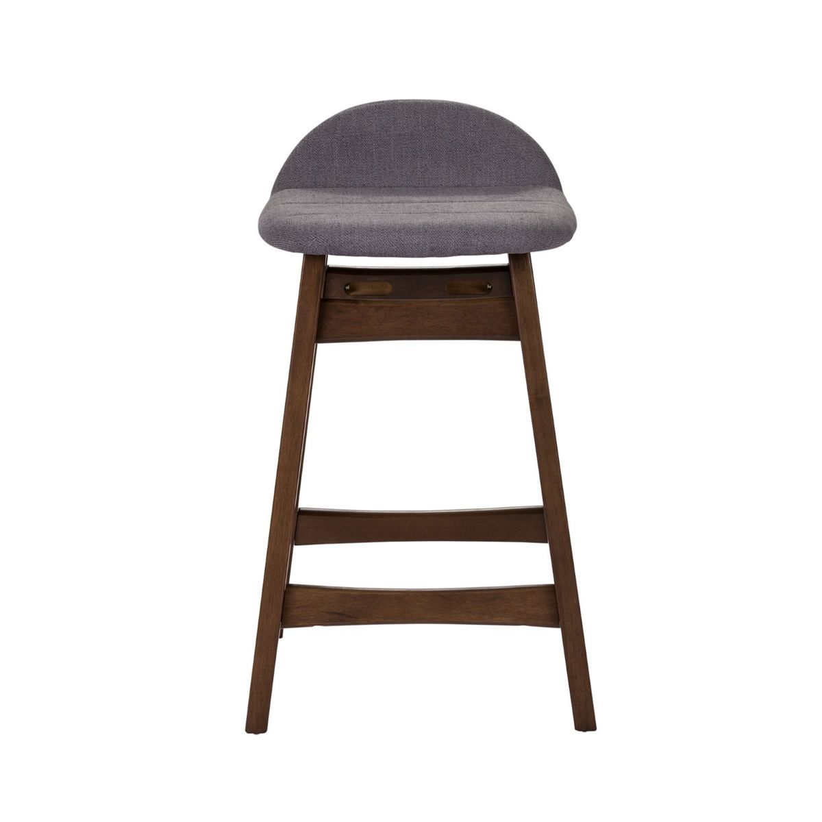 Picture of Space Savers Satin Walnut Gray Counter Chair