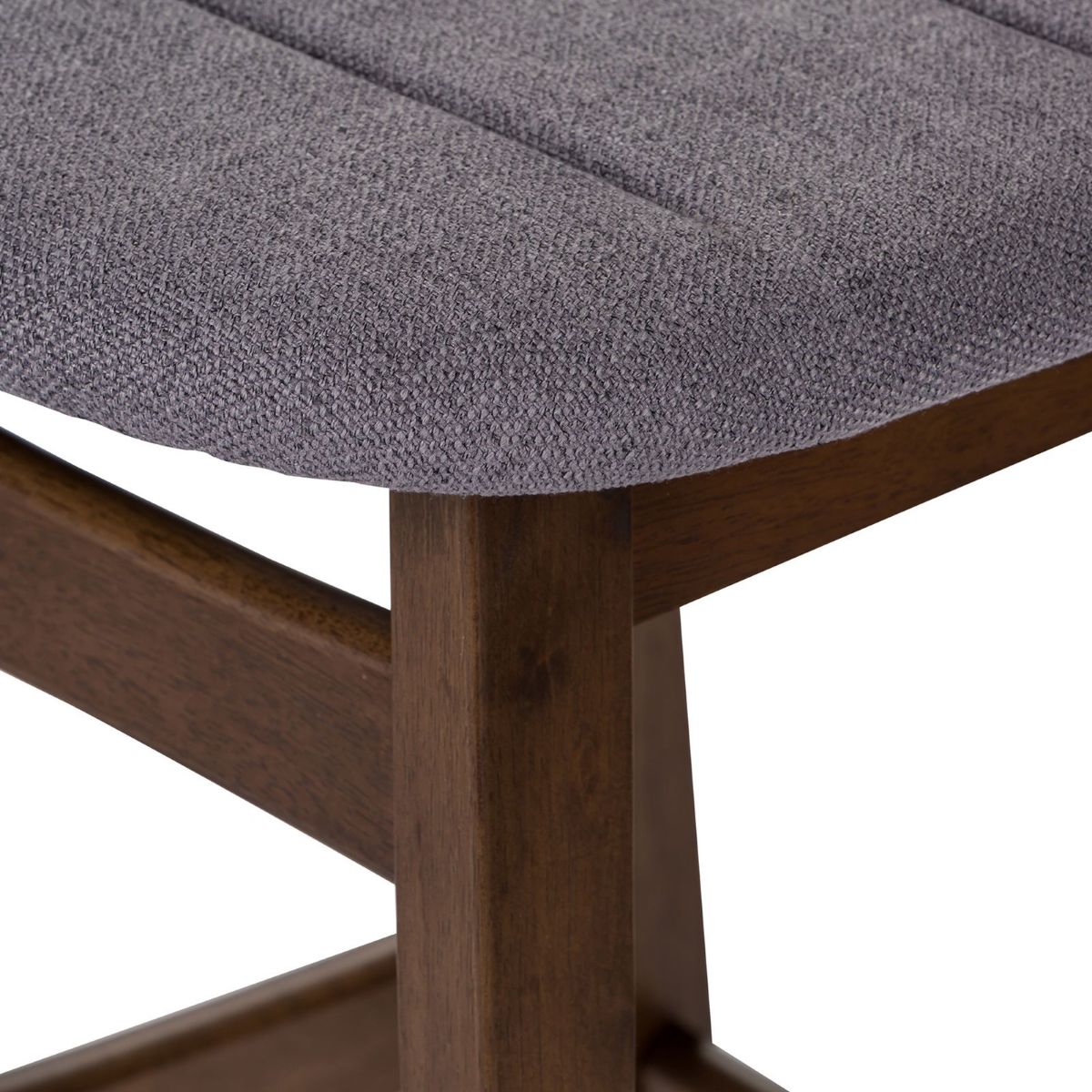 Picture of Space Savers Satin Walnut Gray Counter Chair