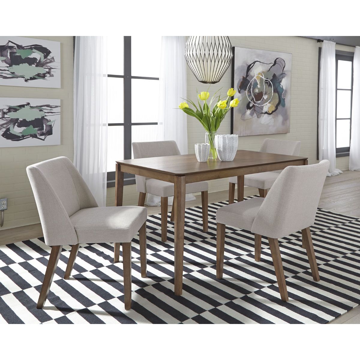 Picture of Space Savers Nido Tan 5-Piece Dining Set