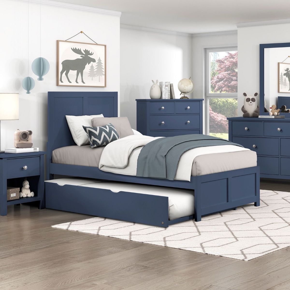 Picture of Nora Blue Twin Trundle