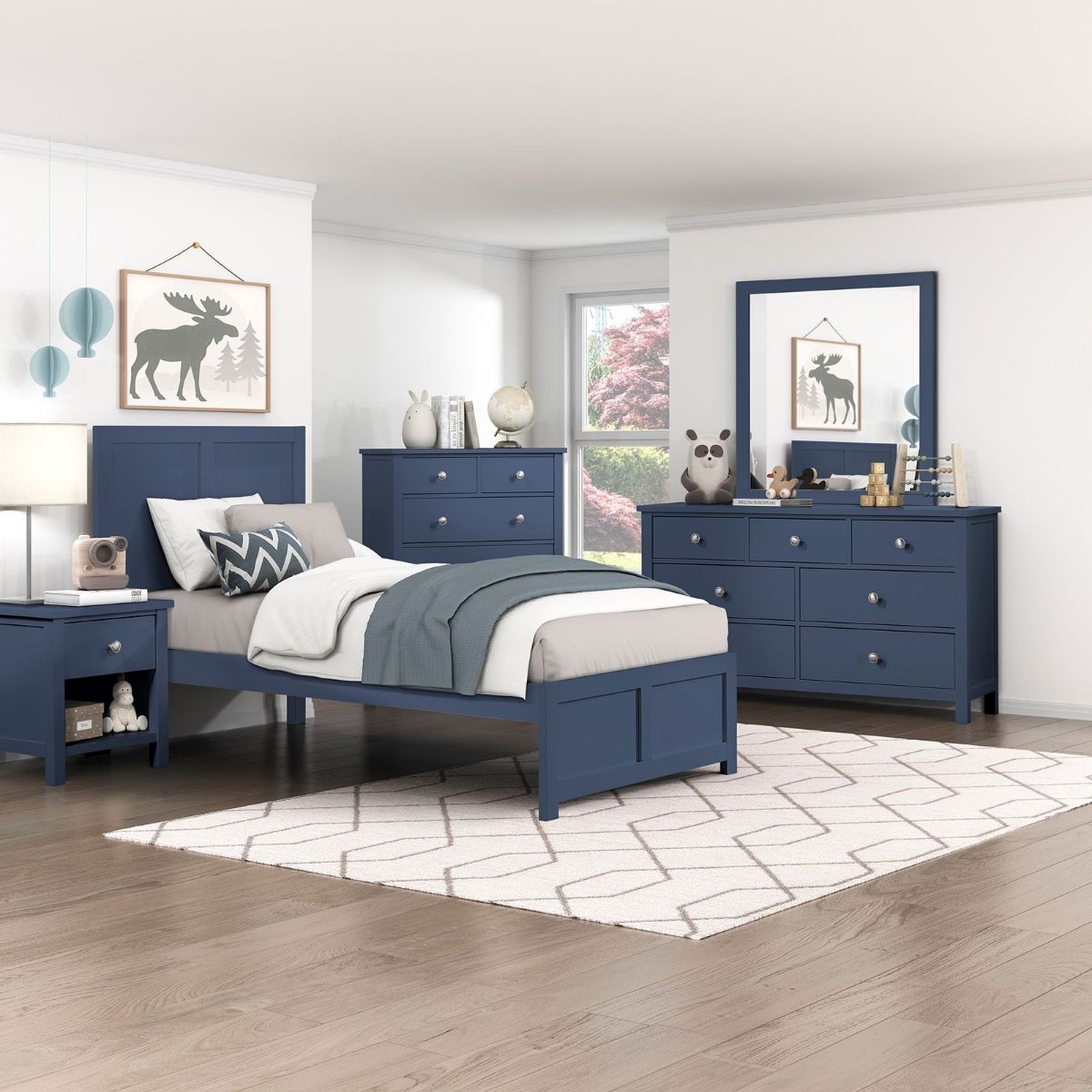 Picture of Nora Blue 3-Piece Twin Bedroom Group
