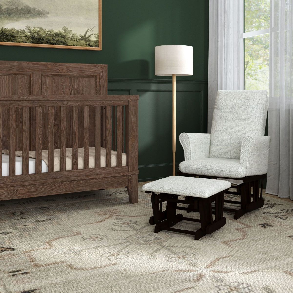 Picture of Britt Owl Glider Rocker & Ottoman