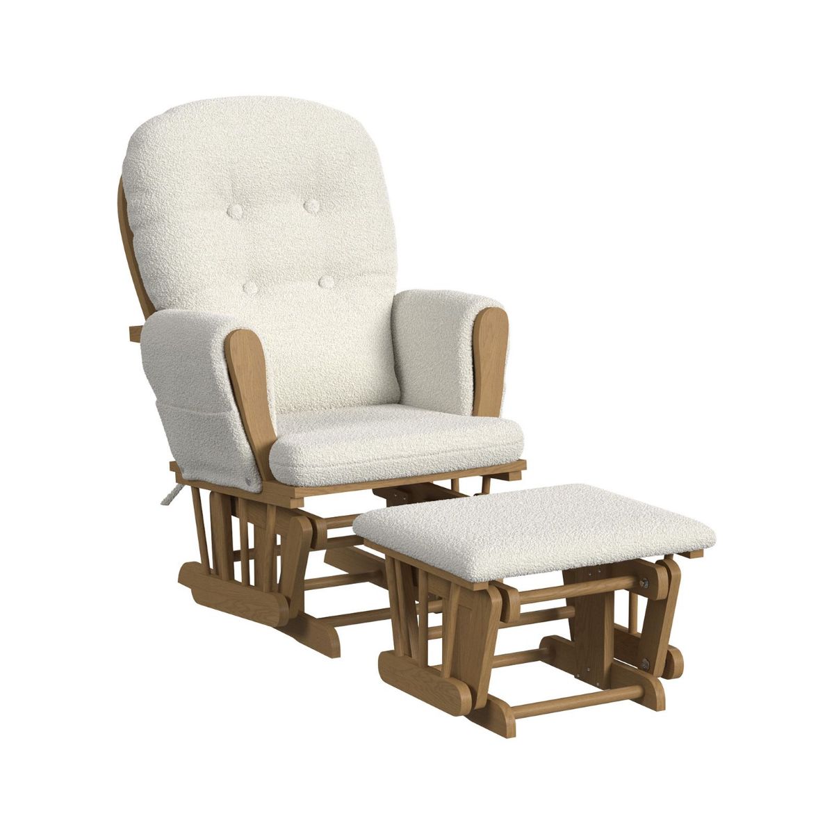 Picture of Kennedy Vanilla Glider Rocker & Ottoman