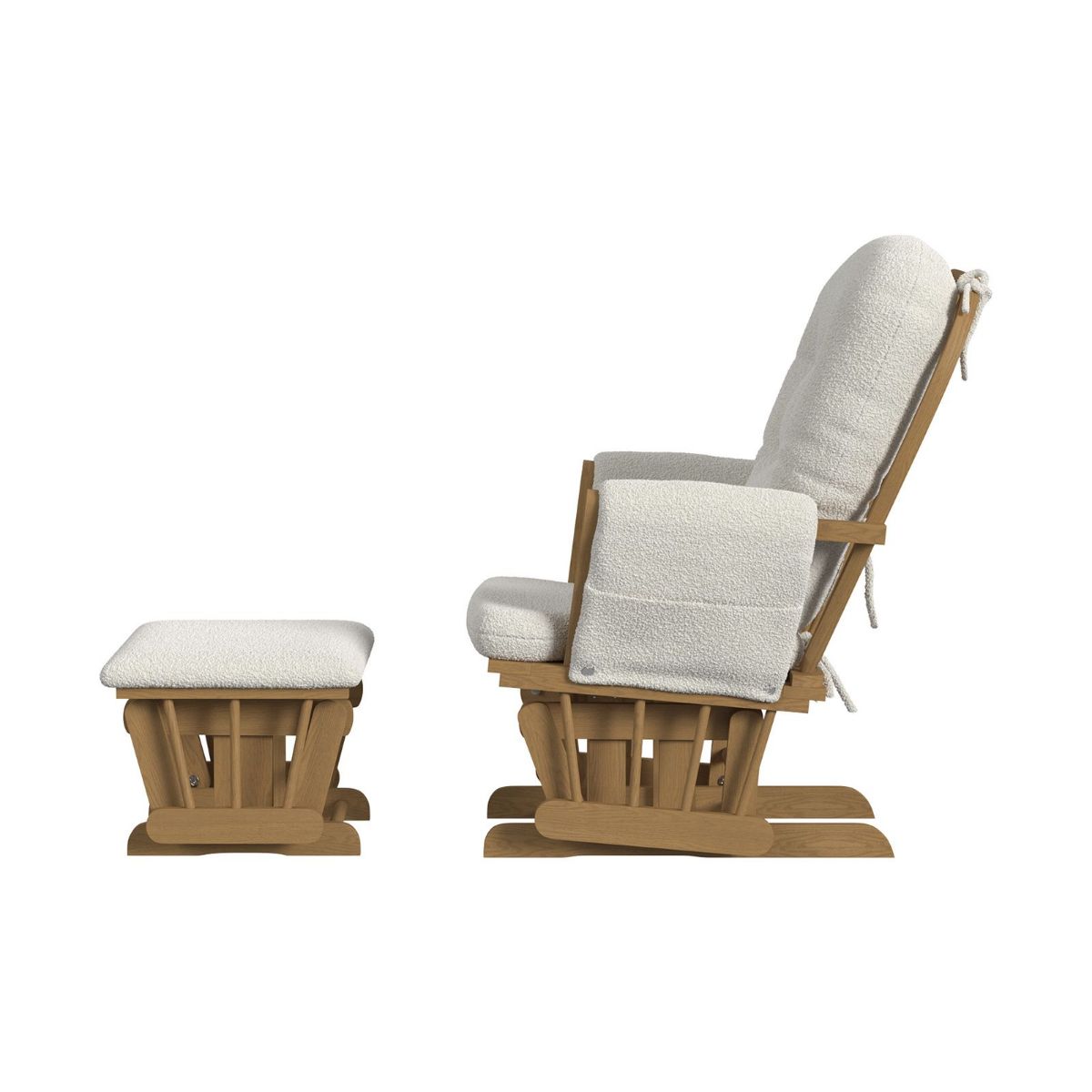 Picture of Kennedy Vanilla Glider Rocker & Ottoman