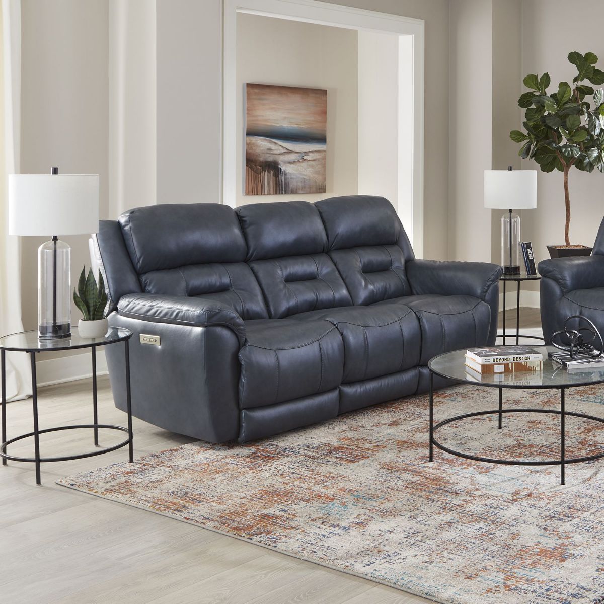 Picture of Contender Midnight Power Recliner Sofa