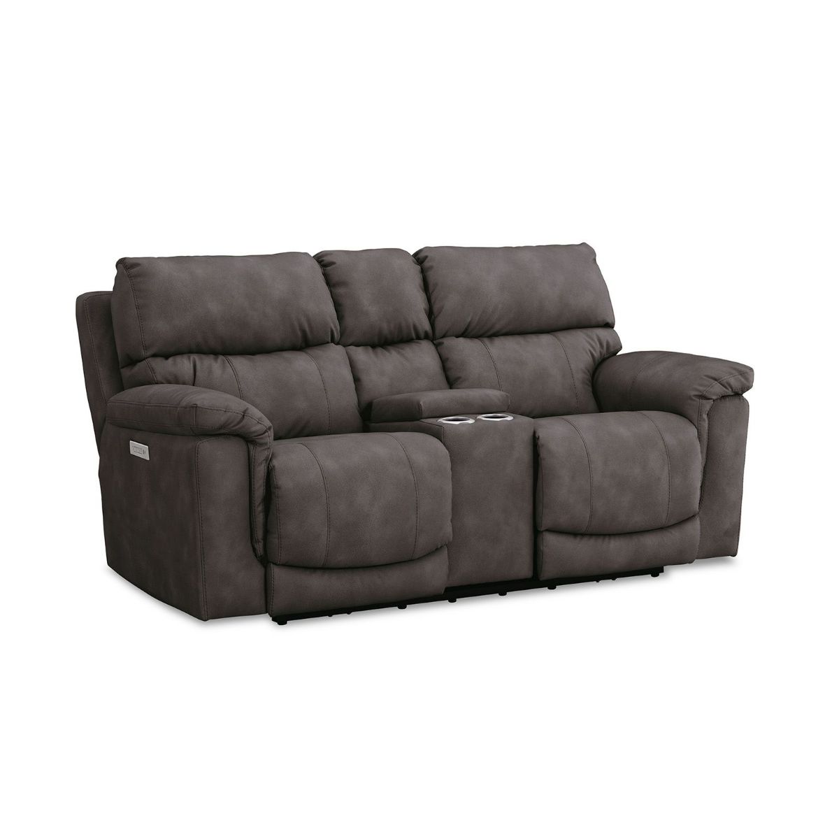 Picture of Cosmo Pewter Power Recliner Console Loveseat