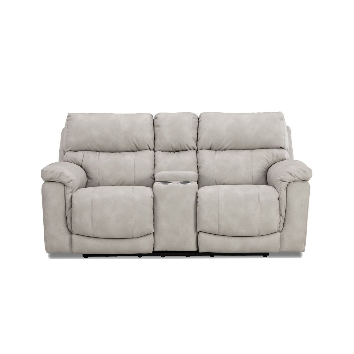 Picture of Cosmo Taupe Power Recliner Console Loveseat