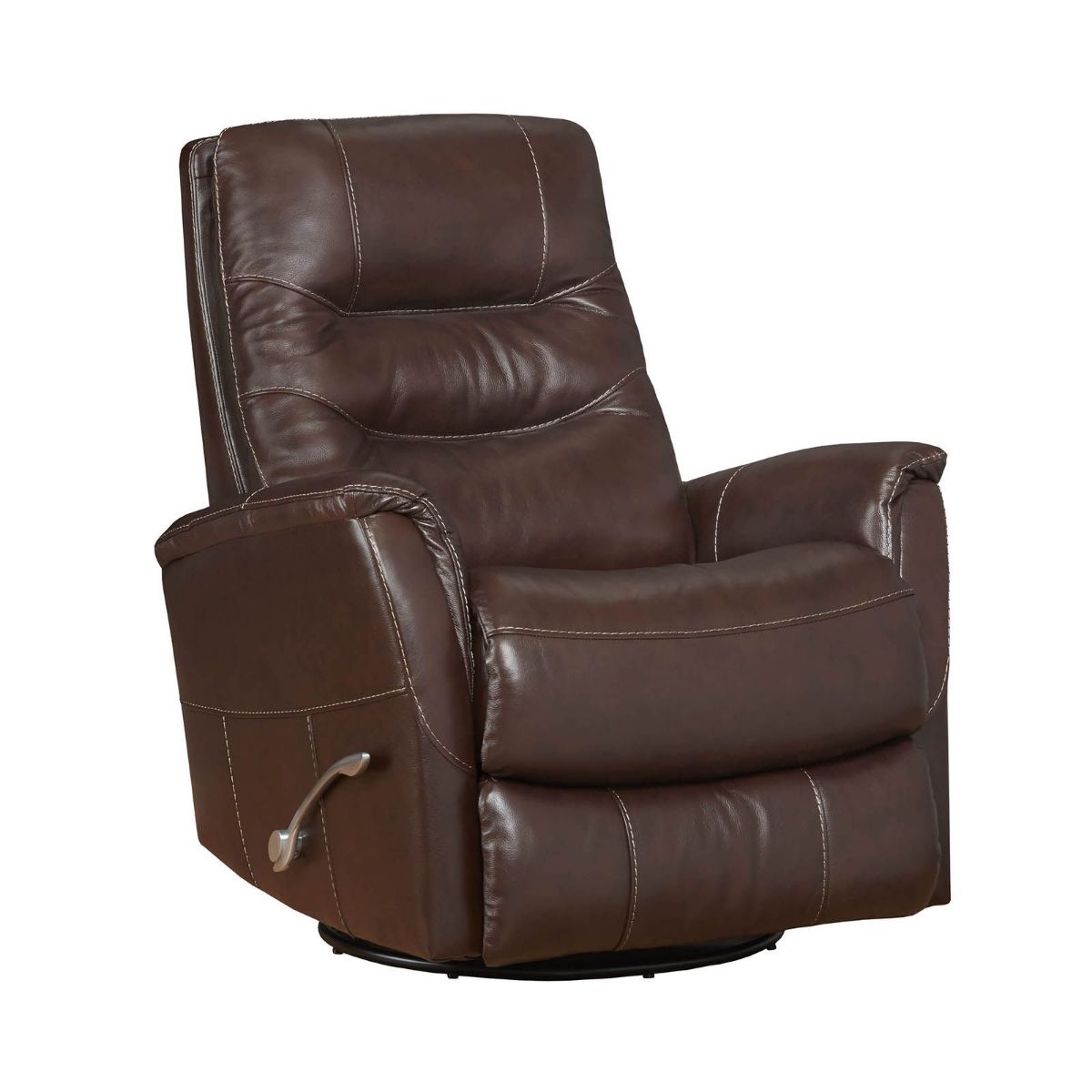 Picture of Revelation Walnut Leather Match Swivel Glider Recliner