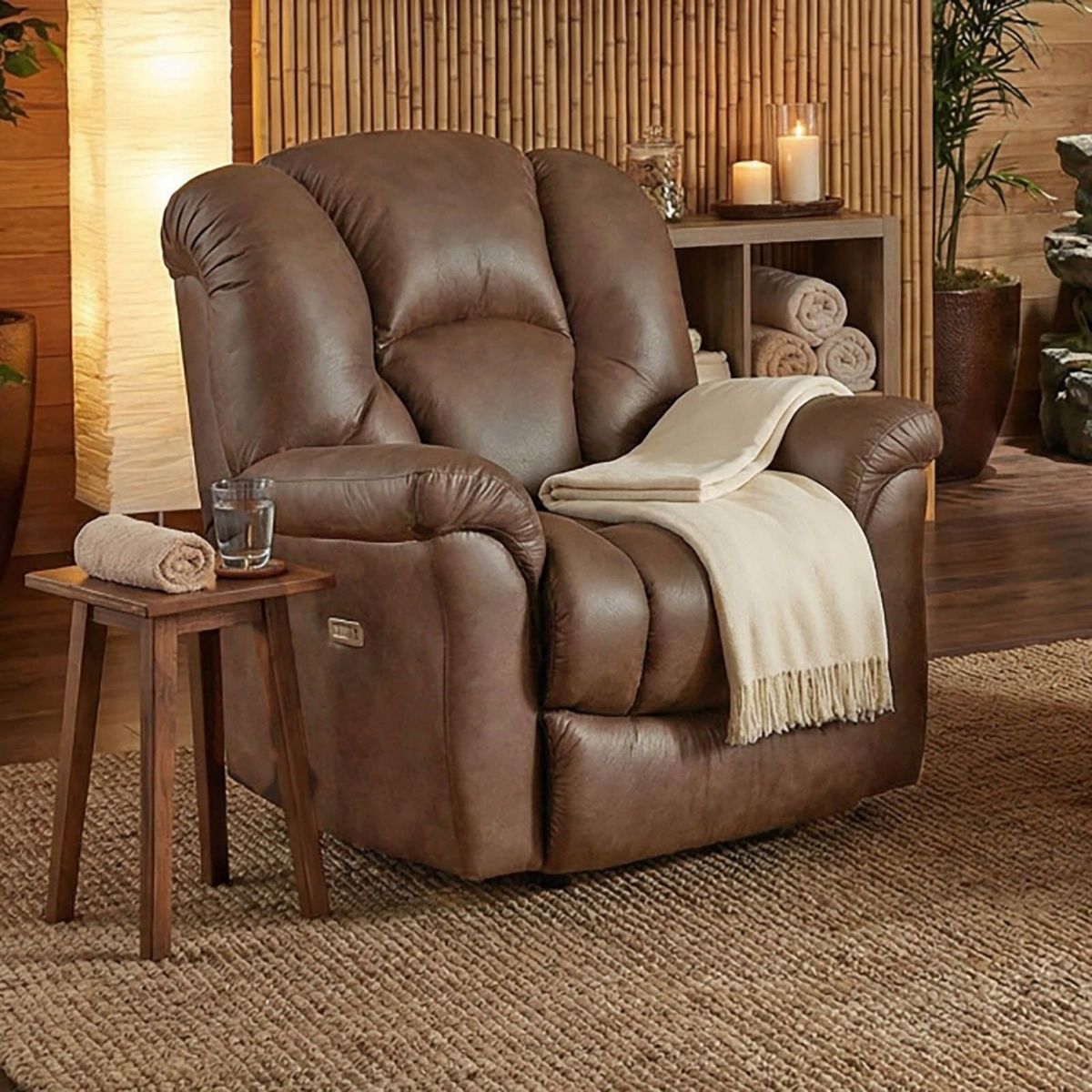 Picture of Impulse Almond Heat & Massage Power Recliner