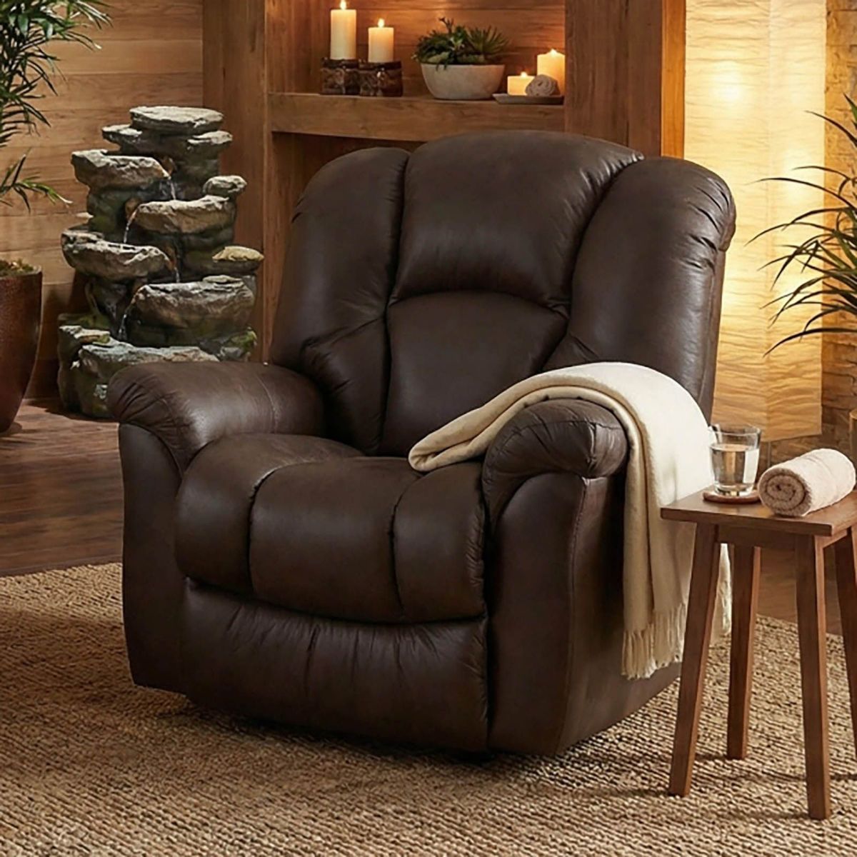 Picture of Impulse Cocoa Heat & Massage Power Recliner