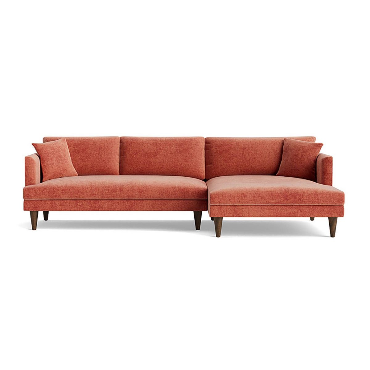 Picture of Lewis Plush Terra Rose 2-Piece Sectional