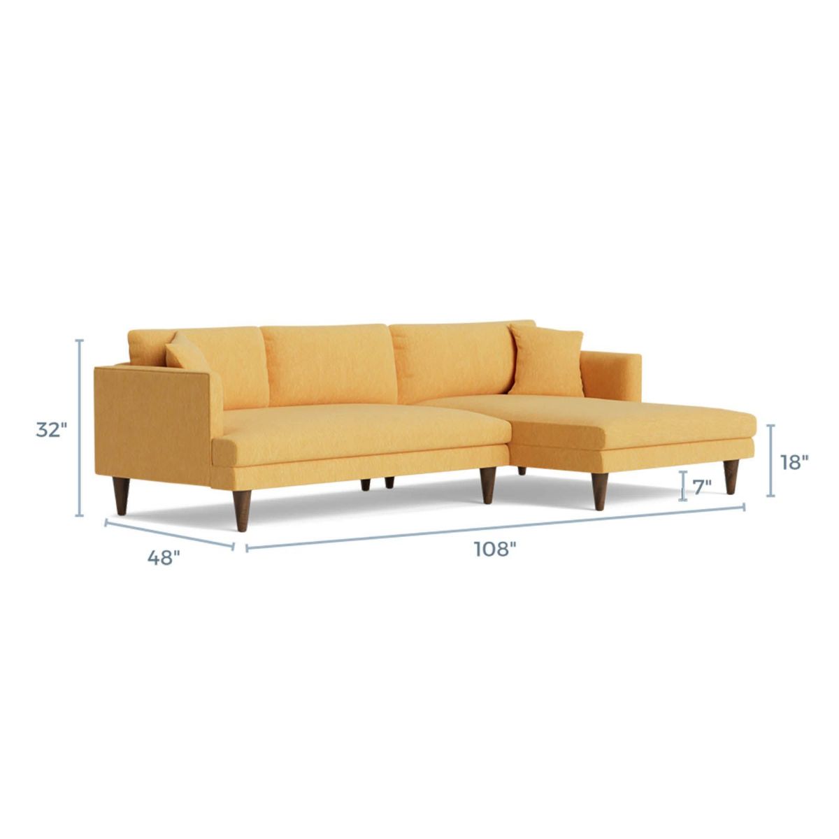 Picture of Lewis Plush Terra Rose 2-Piece Sectional