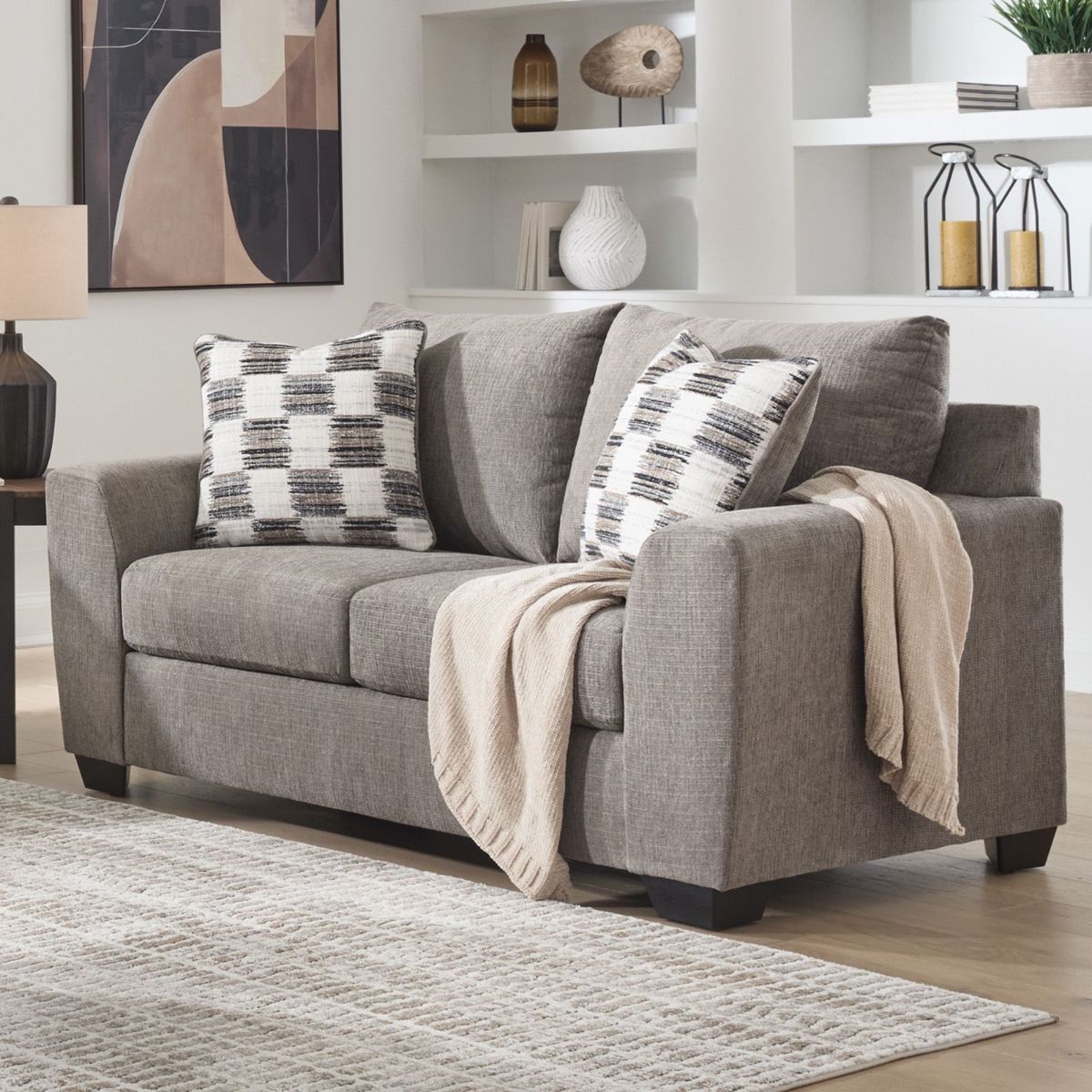 Loreo Truffle Loveseat