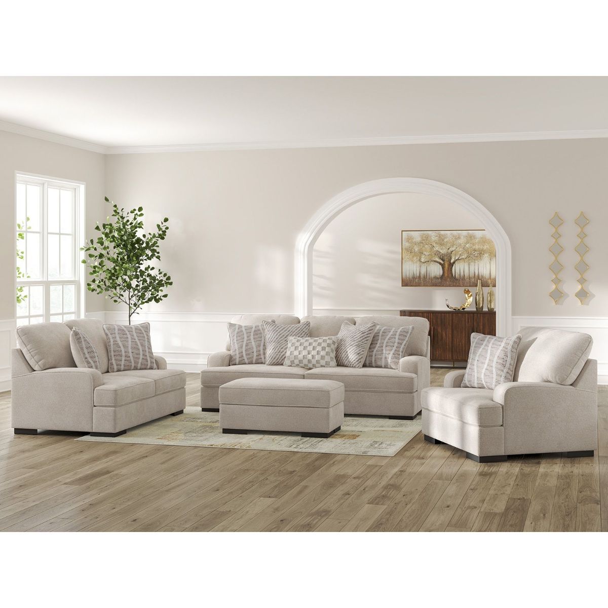 Picture of High Profile Taupe Sofa