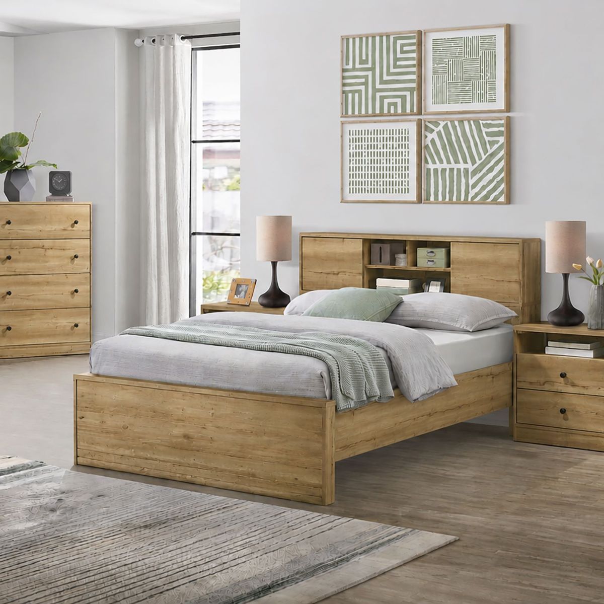 Picture of Vega Full Bookcase Bed