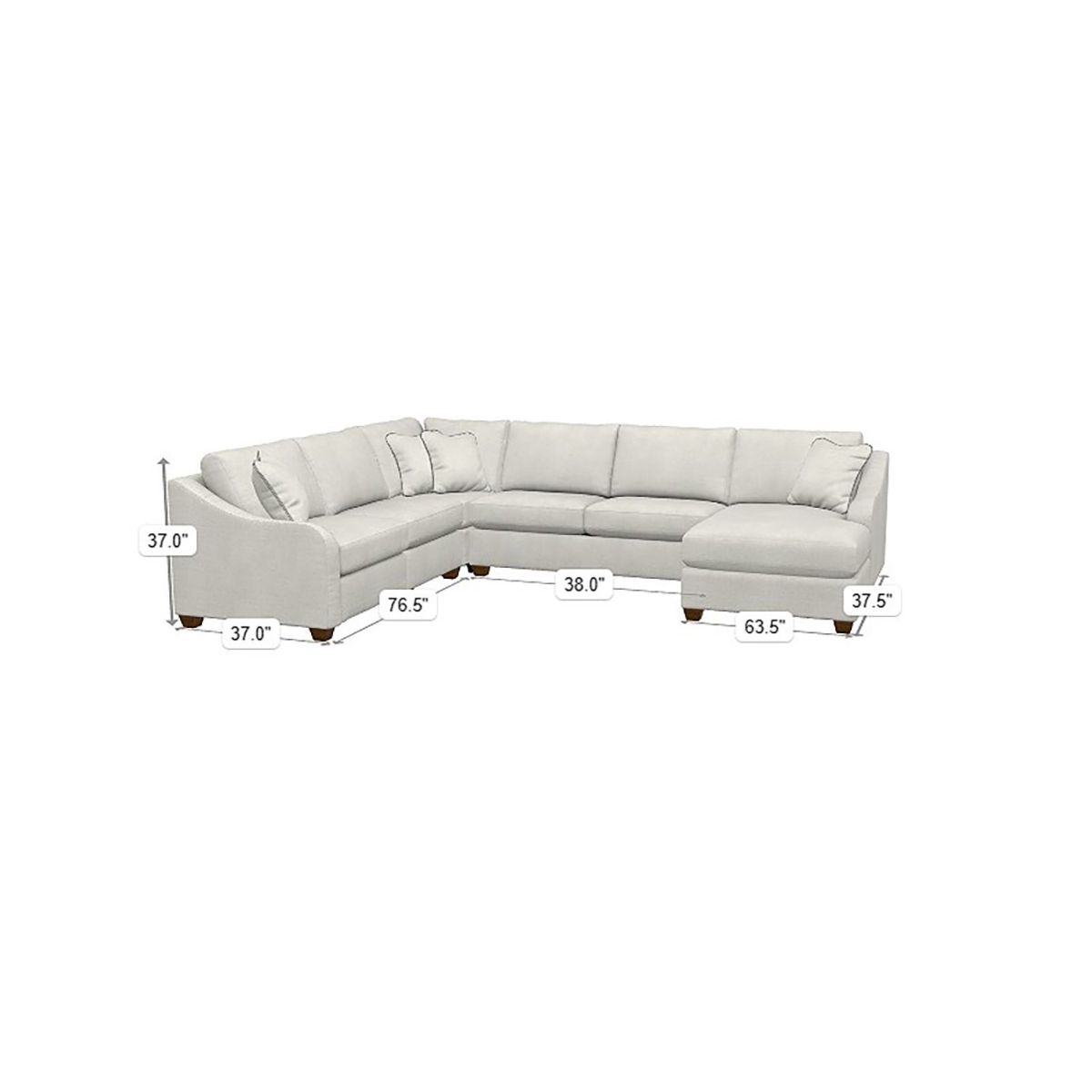 Picture of Charlie Oyster Reverse 5-Piece Sectional