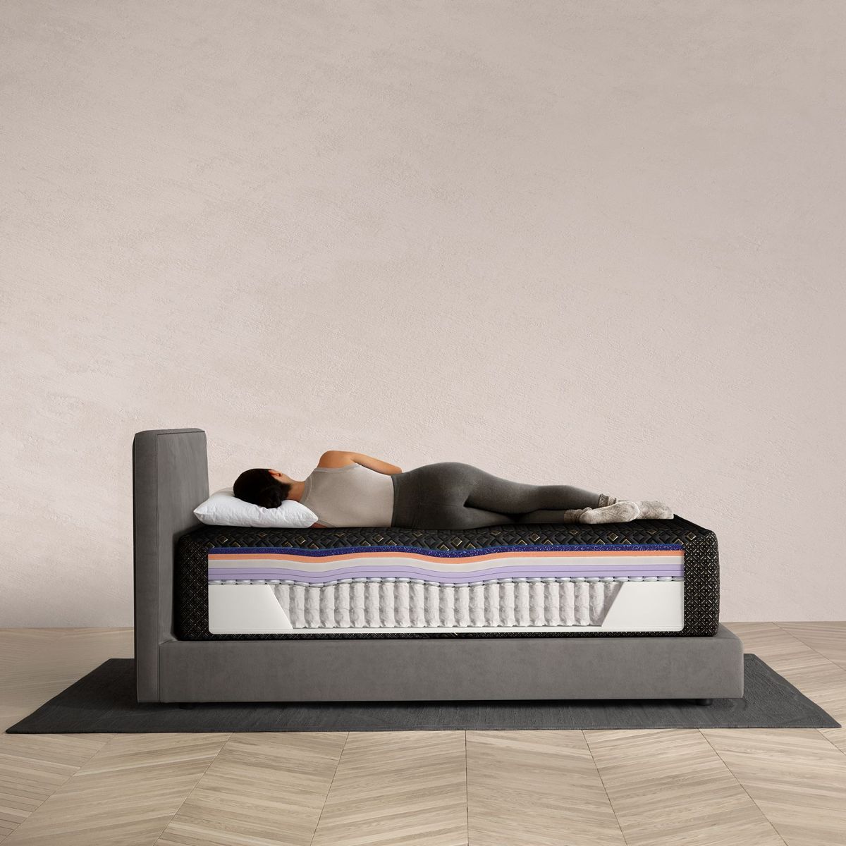 Picture of Twin XL Beautyrest Black Hybrid XCS Series Four Medium Mattress