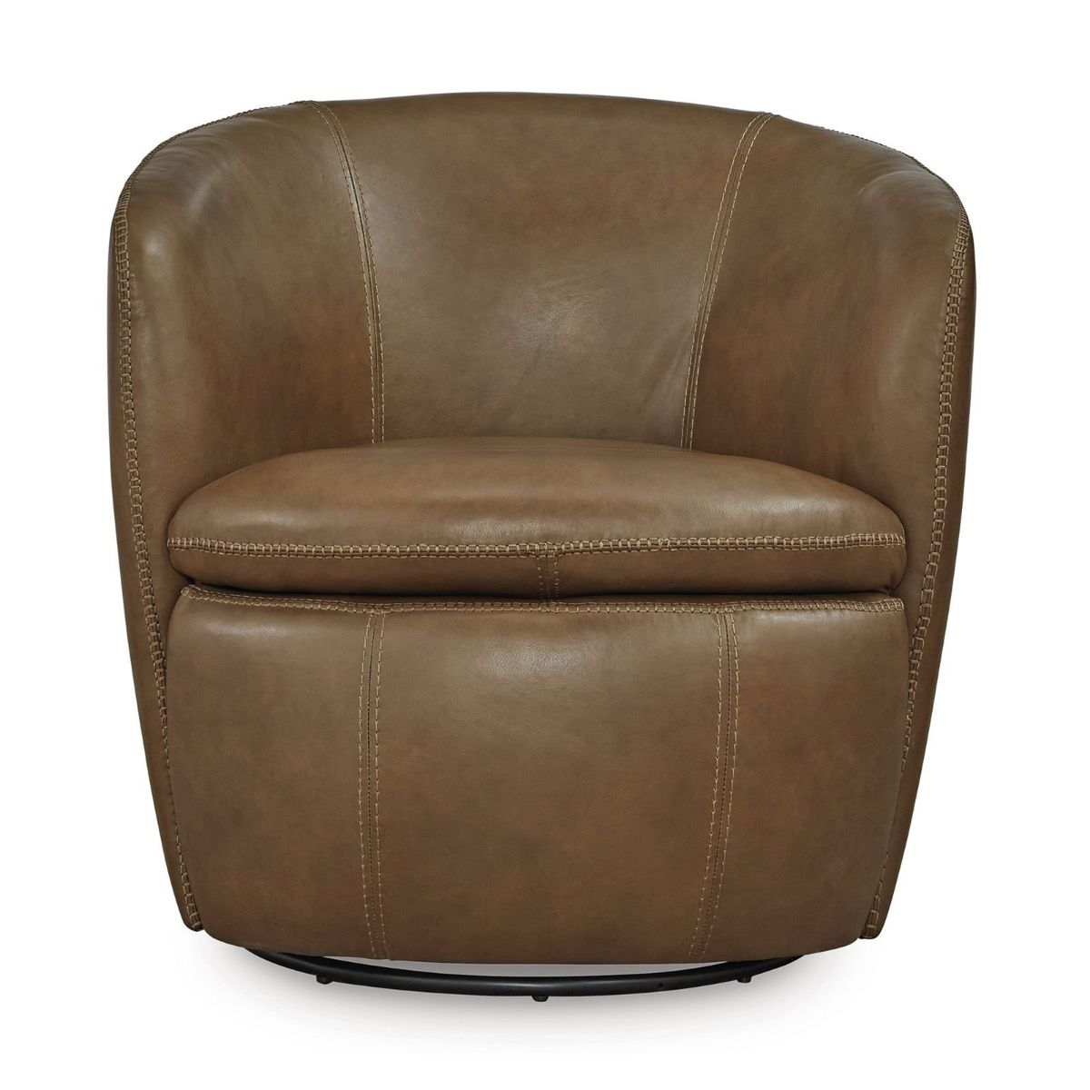 Picture of Kierreys Caramel Leather Swivel Chair